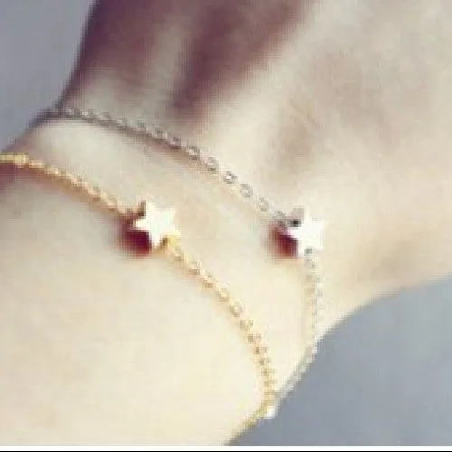 Charm Bracelet for Teenagers-2015 Fashion Style Charm Women Bracelet Simple Star Bracelet, ohemian Bracelets Bangles For women