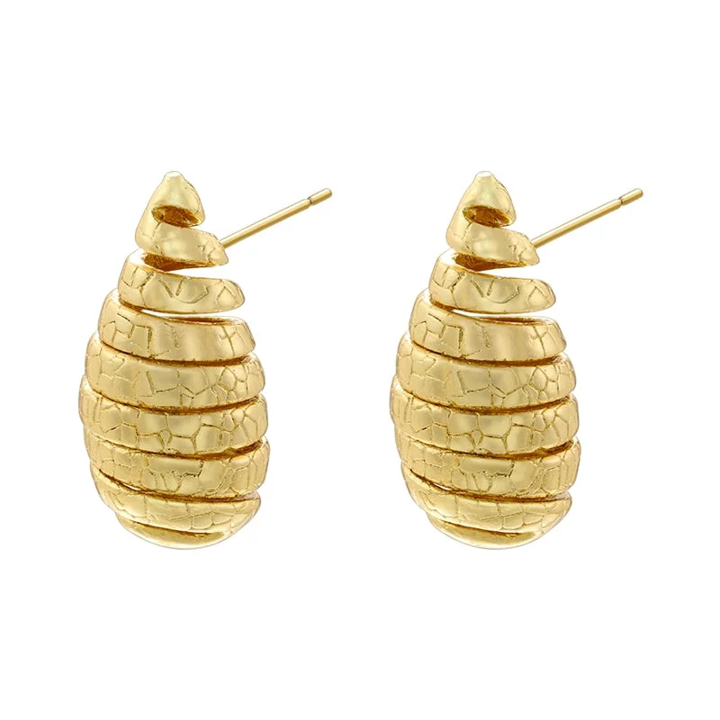 Gold Large 14.5*30mm1 Pair