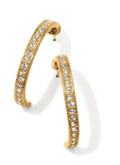 Sparkling Drop Earrings-Meridian Zenith Medium Hoop Earrings