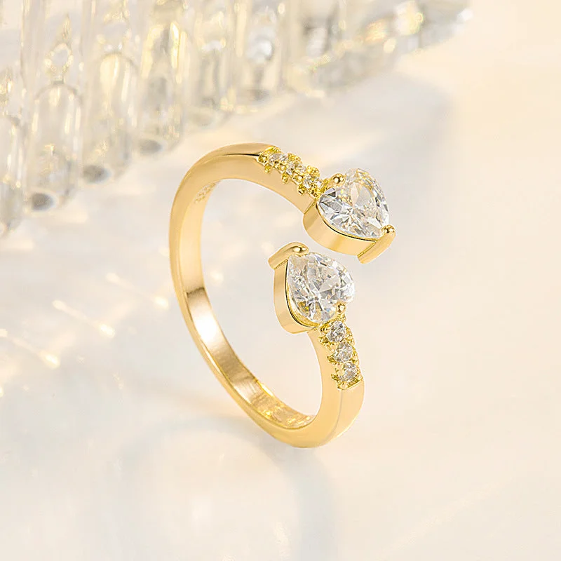 Heart-Shaped Ring [Yellow Gold]]