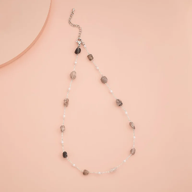 Dazzling Silver Necklace-Trendy Necklace 171390