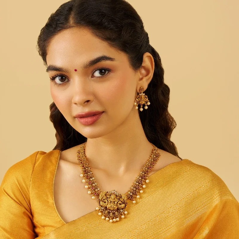 Simple Gold Necklace-Antique Necklace 174383