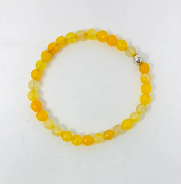 Women’s Wedding Bracelet-Yellow Agate Bracelet