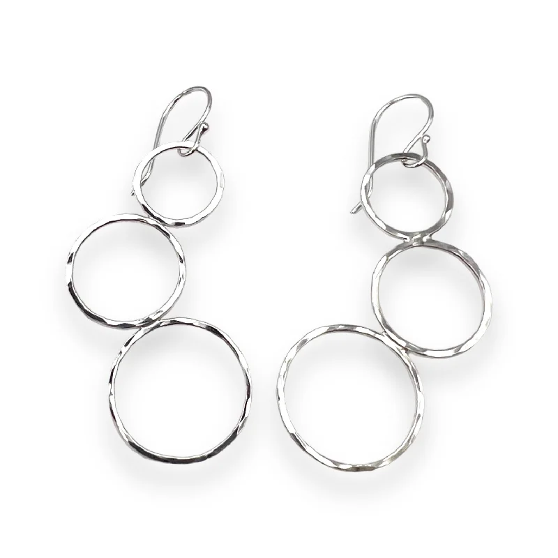 Small Hoop Earrings for Women-2330 - Triple Axel Dangles