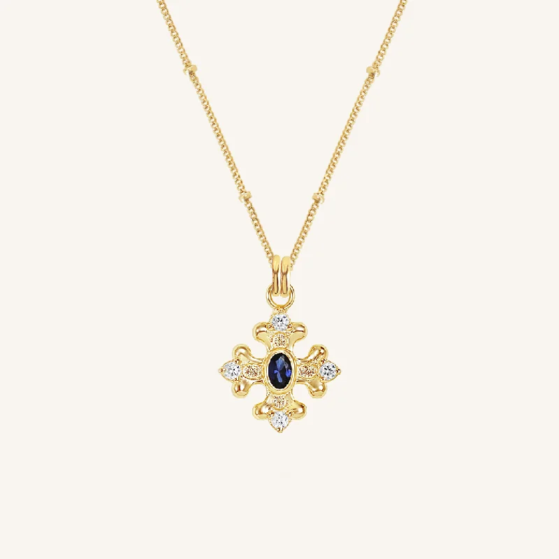 Luxury Diamond Necklace-Versailles Charm Necklace