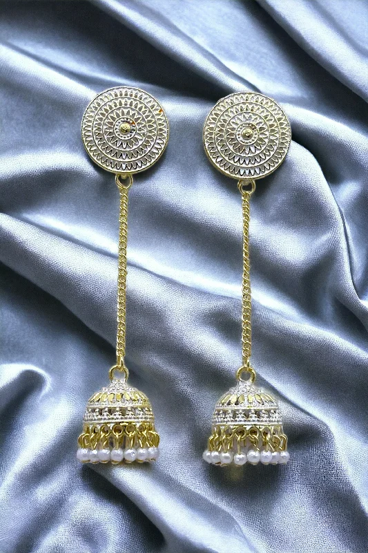 Wedding Earrings with Pearls-Color Earrings