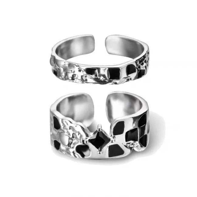 Checkerboard Women's Ring