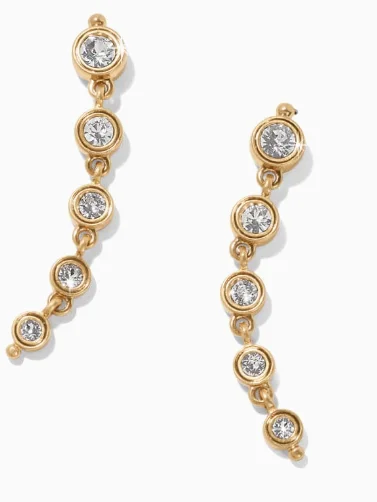 High-End Wedding Earrings-Twinkle Mod Post Drop Earrings