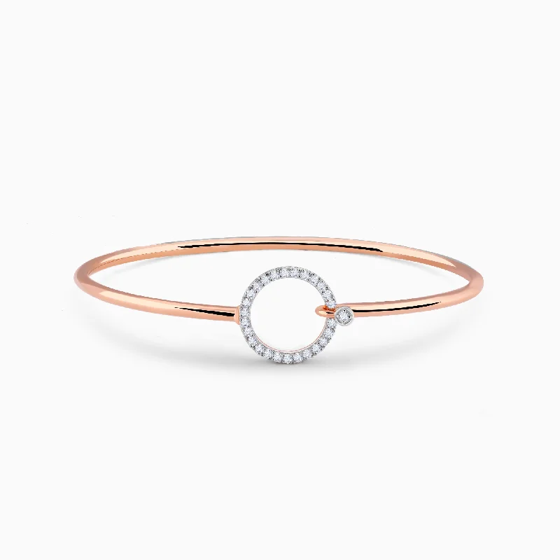 Classic Gold Tennis Bracelet-Rose Gold Stark Diamond Cuff Bracelet