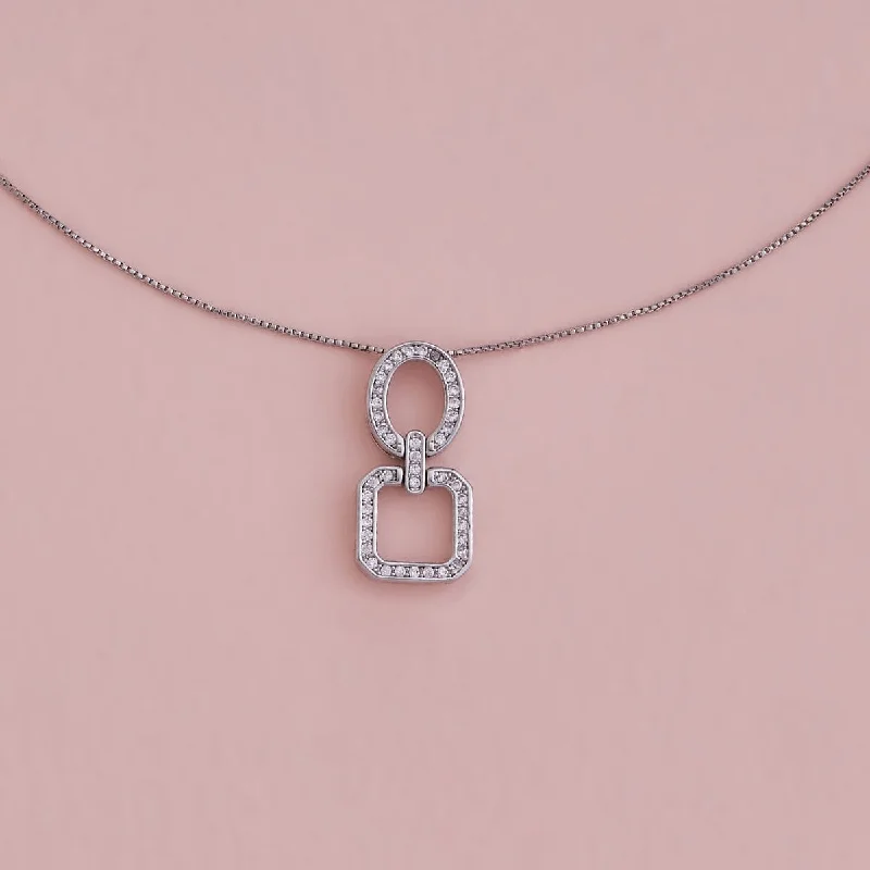 Unique Silver Necklace-Trendy Necklace 175559