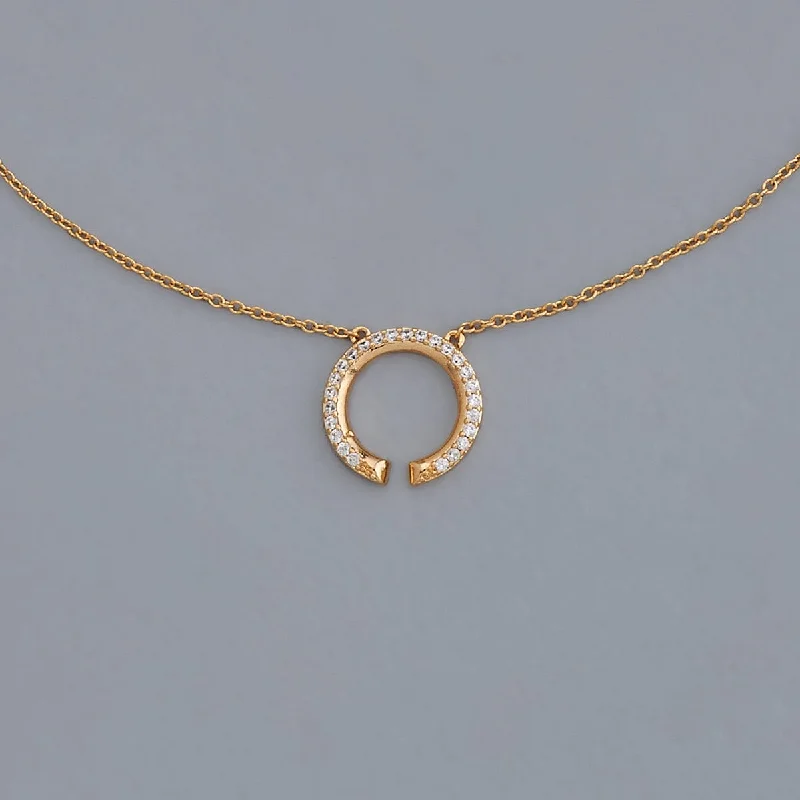 Luxury Necklace with Diamonds-Trendy Necklace 169637