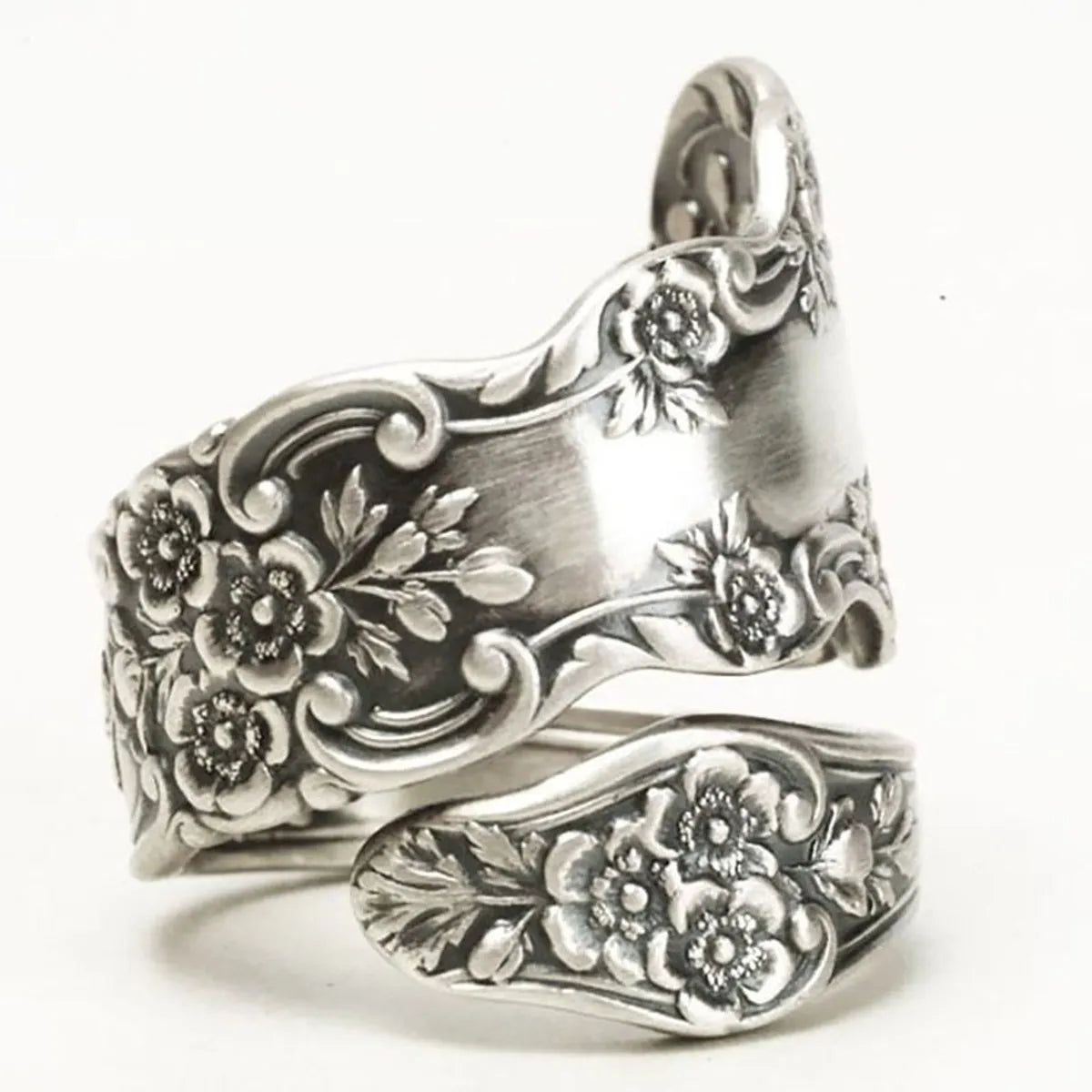 Unique Diamond Ring-Fashion New Retro Flower Ring Ladies Alloy Hand Jewelry