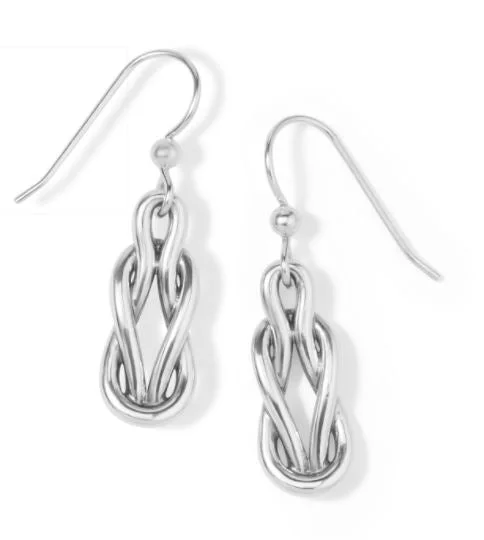 Fashion Earrings for Wedding Day-Interlok Harmony French Wire Earrings