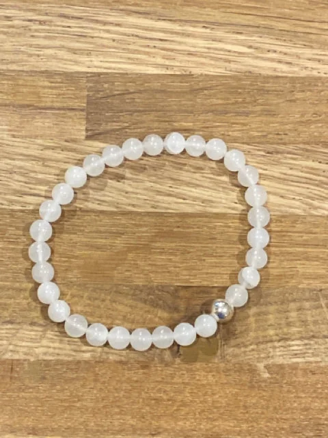 Stackable Bracelets for Women-Snow Quartz Bracelet