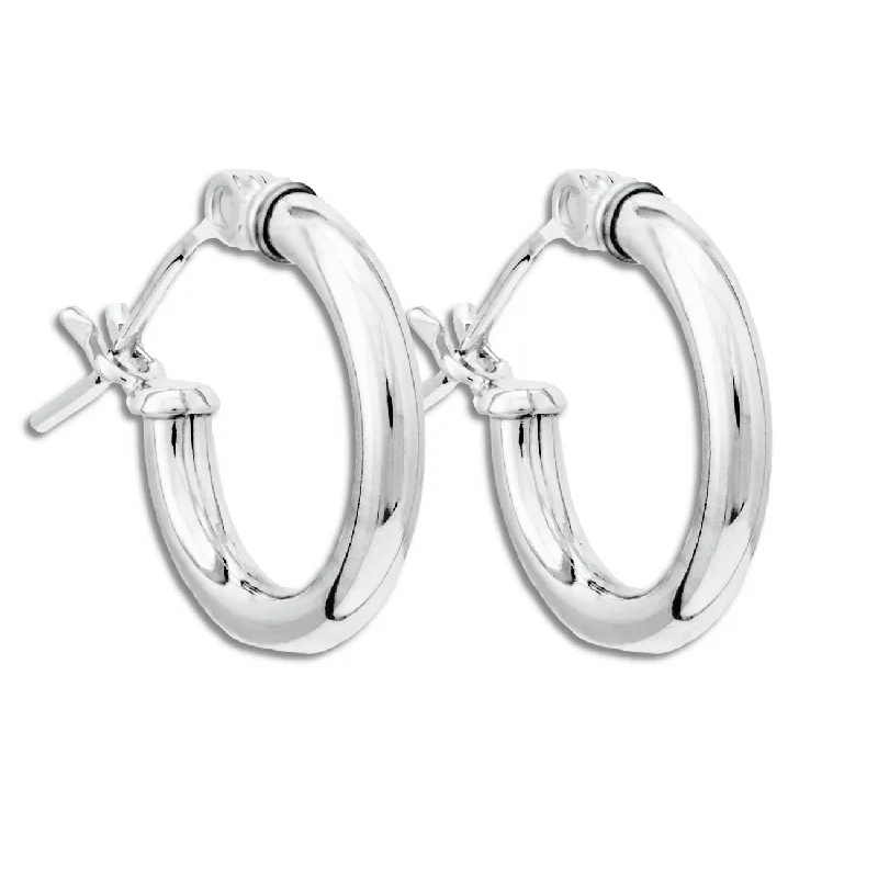 Dainty Earrings for Women-Kiddie Kraft Sterling Silver Childrens Hoop Earrings