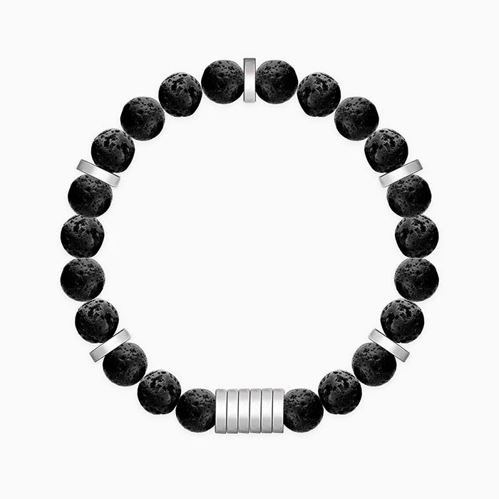 Sparkling Gemstone Wedding Bracelet-Silver Legacy Bracelet For Men