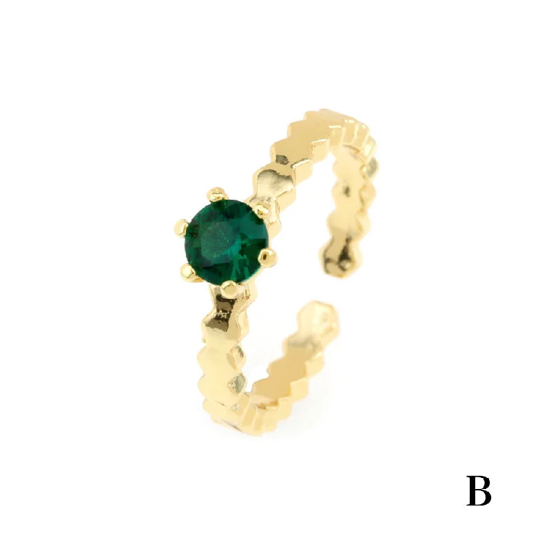 RG0363-Green Zirconium round