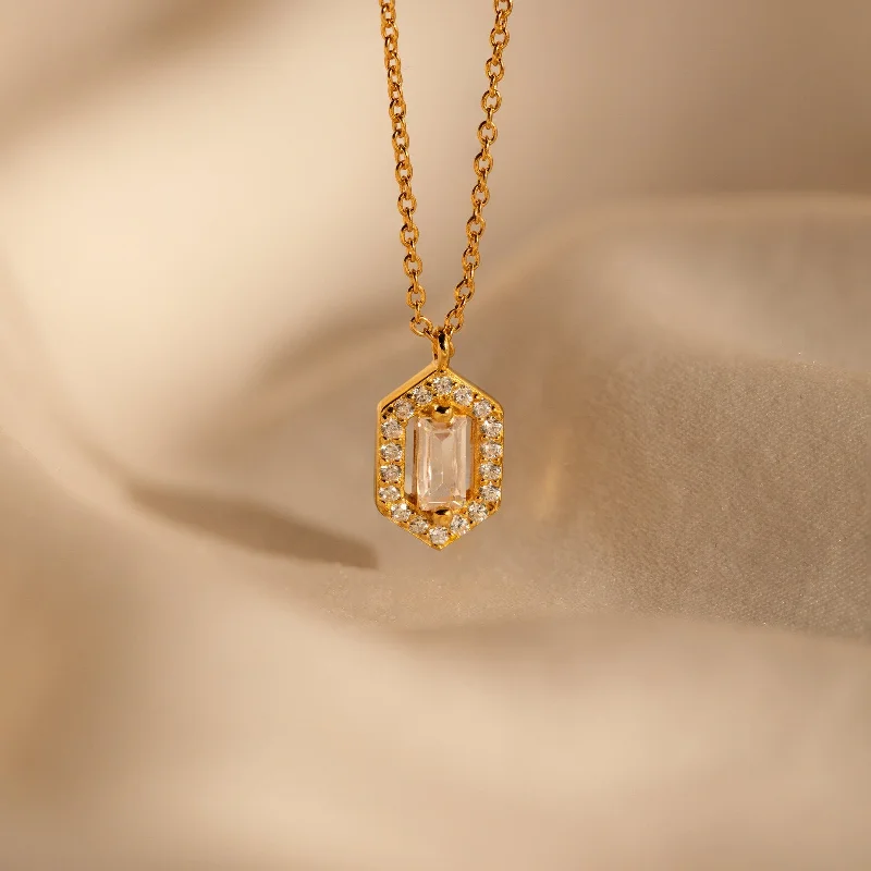 Vintage Gold Necklace-Daydreamer Diamond Necklace