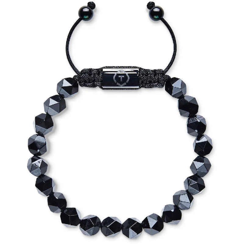 Unique Pearl Bracelet-Faceted Onyx