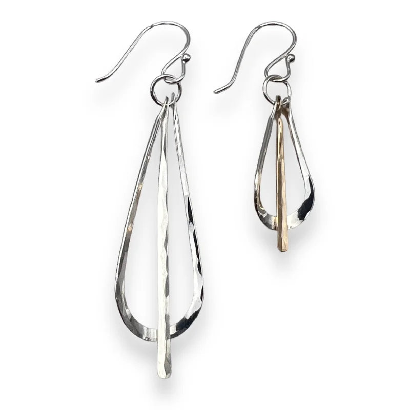 Bridal Earrings with Pearls-2684 - Dangling Metronome