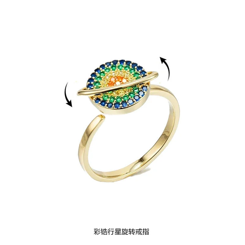 Golden Planet Ring