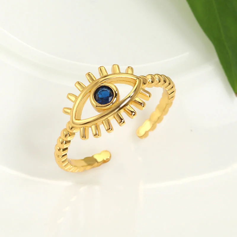 Gold Eye Ring