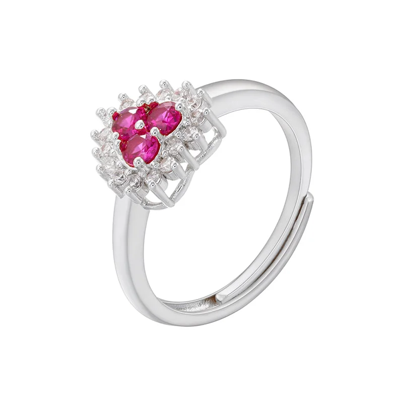 White Gold Color Rose Diamond