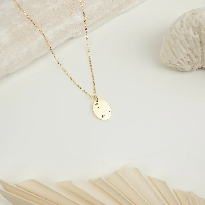 Handmade Silver Necklace-Zodiac Constellation Necklace