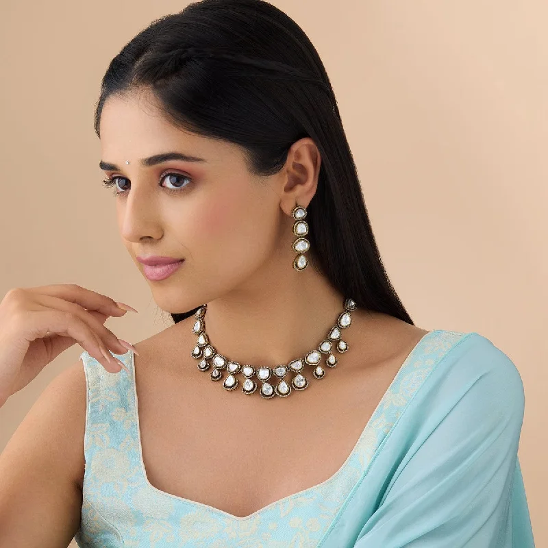 Customizable Wedding Necklace-Kundan Necklace 174496