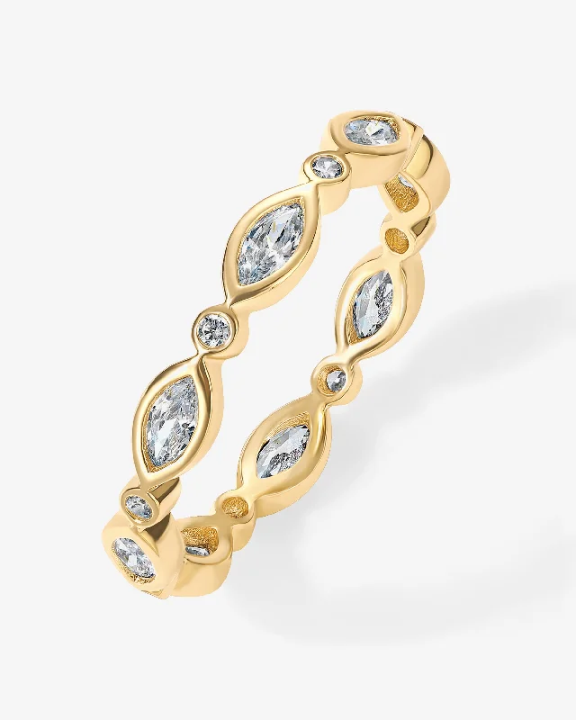 Simple Wedding Ring-Vermeil Vrai Stacking Ring