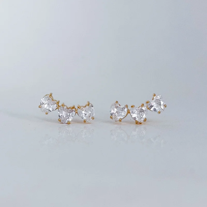 Wedding Earrings with Crystals-ALPES EARRINGS