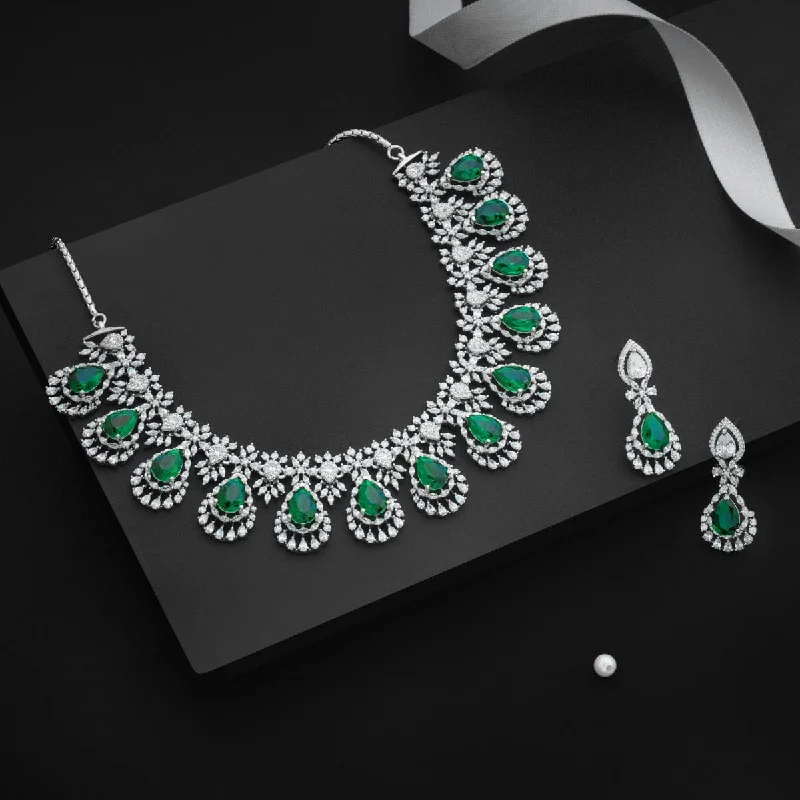 Luxury Pearl Necklace for Wedding-Zircon Necklace 167631