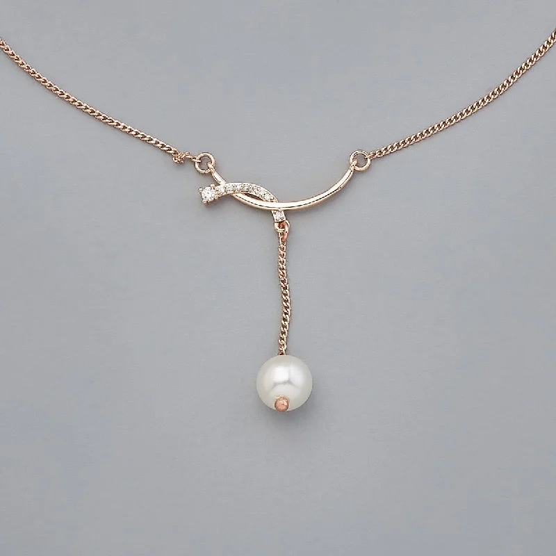 Wedding Necklace with Pearls-Trendy Necklace 171838