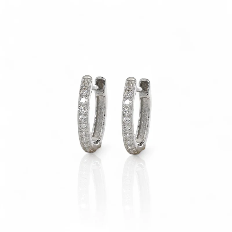 Luxury Bridal Earrings-LUA HOOPS