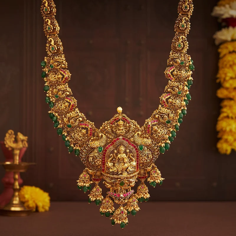 High-End Gold Necklace-Silver Temple Necklace 169873