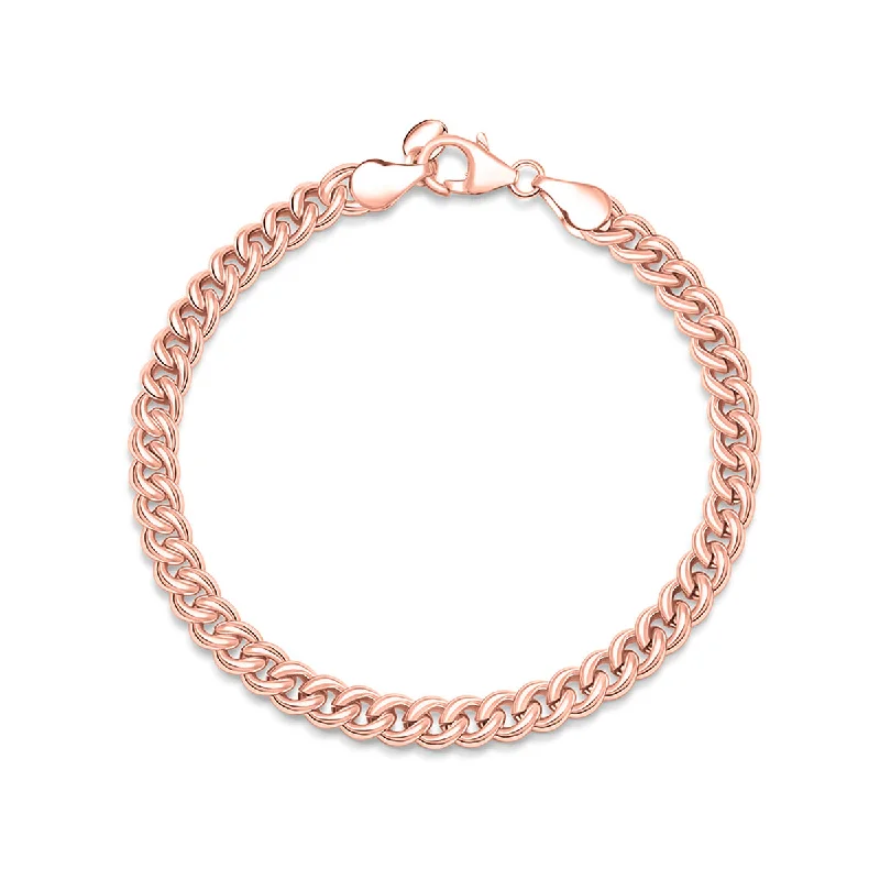 Fashion Bracelet with Charms-The Penelope - Rose Gold