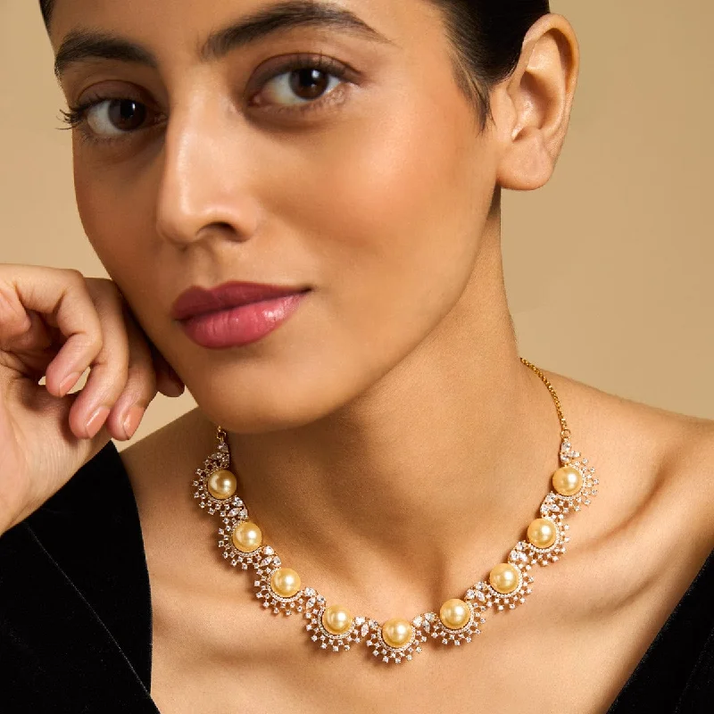 Classic Layered Necklace-Zircon Necklace 170344