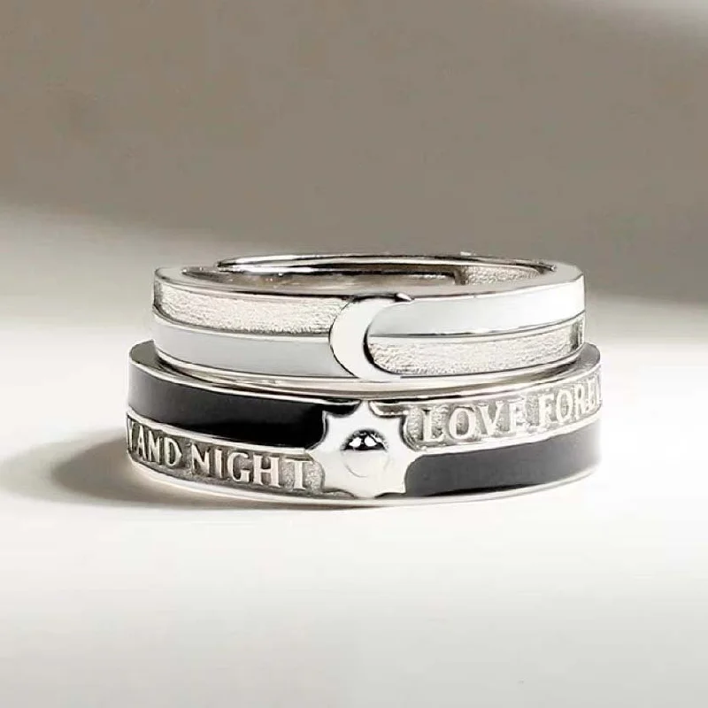 Sun and Moon Can Be Identified Women's Ring