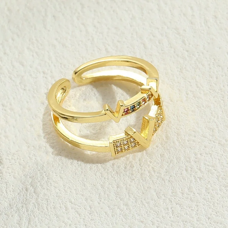 V-Shaped Female 14K Real Gold