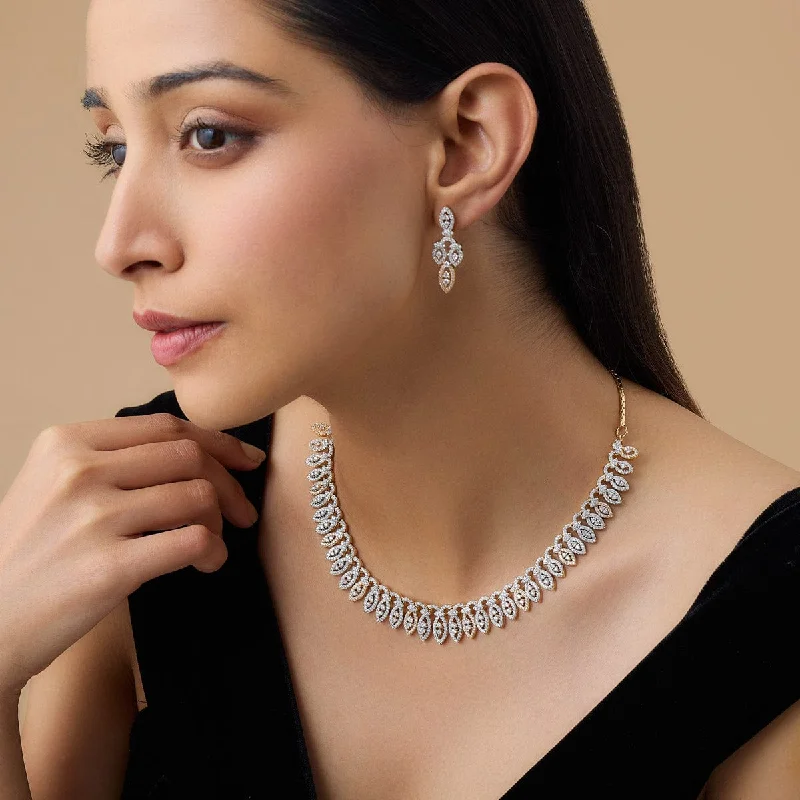 Classic Crystal Necklace-Zircon Necklace 172473