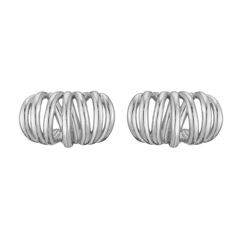 White Gold Color Style D Pair