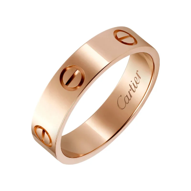 Custom Gold Ring-Rose Gold Cartier LOVE ring