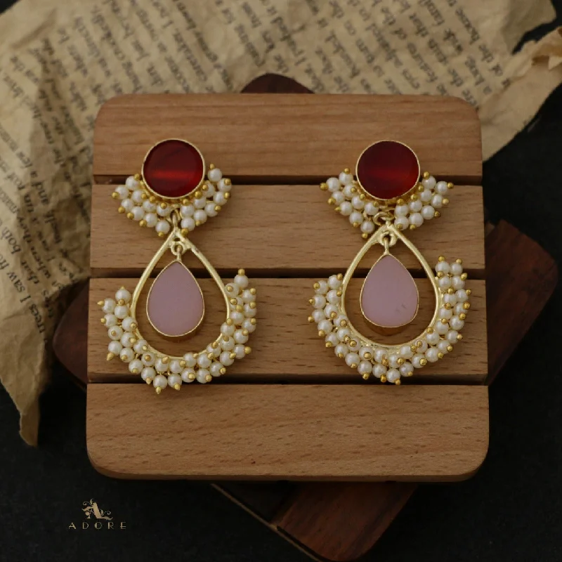 Cute Stud Earrings for Teenagers-Adore - Raw Stone Angelic Earrings (Colour Options)