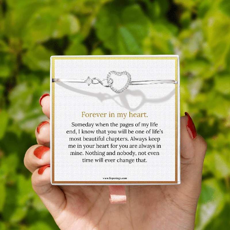 Personalized Couple’s Bracelet-Forever In My Heart Bracelet