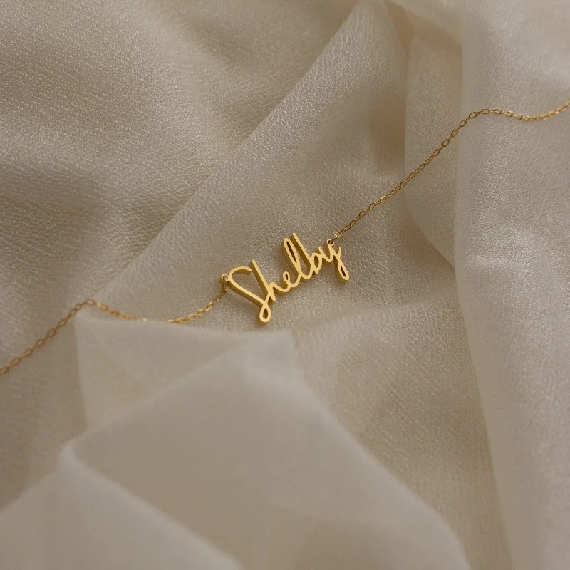 High-Quality Gemstone Necklace-Nella Name Necklace