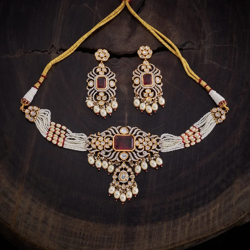 Customizable Wedding Necklace-Kundan Necklace 164035