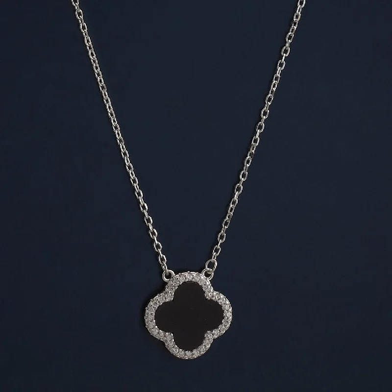 Silver Necklace with Birthstone-92.5 Silver Necklace 182977