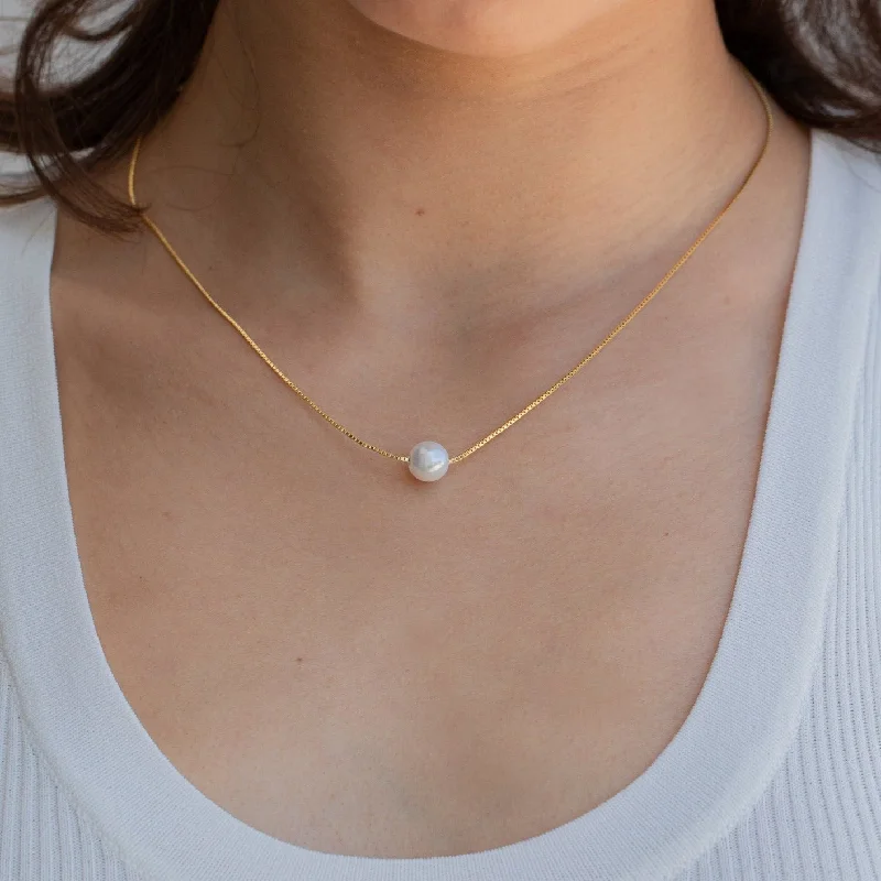 Modern Crystal Necklace-Kennedy Pearl Necklace