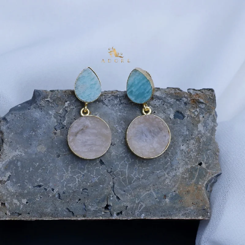 Amazonite Green + Rose Quartz